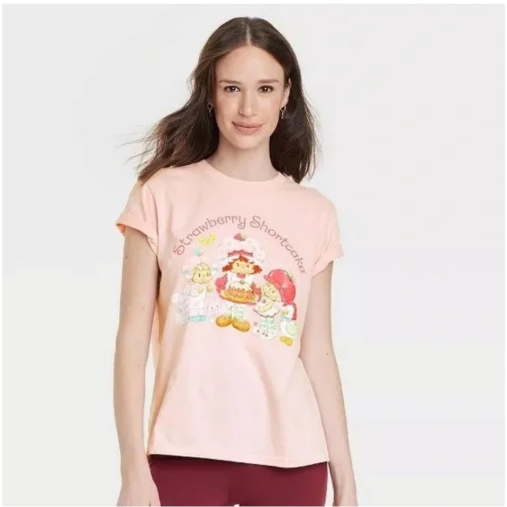 Strawberry Shortcake Women's Pink Tee - Short Sleeve